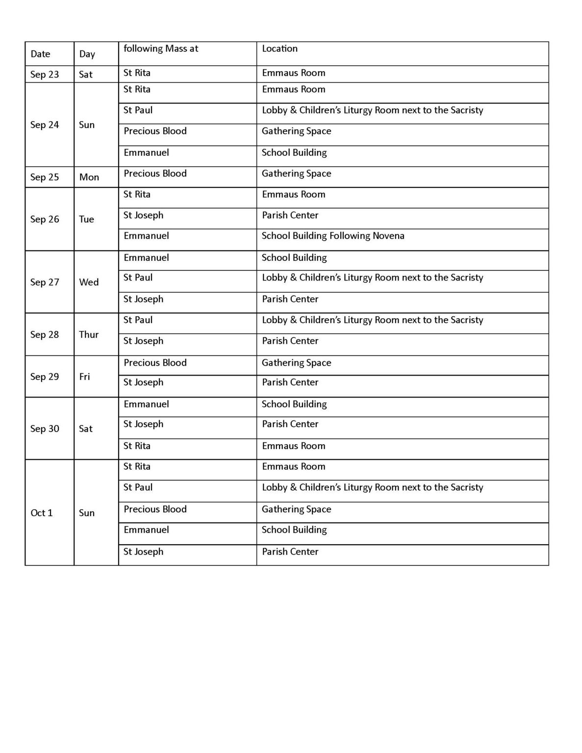 Eucharistic Miracles Of Blessed Carlo Acutis Exhibit Schedule - Ccnwd